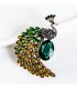 XSB225 - Peacock Gemstone Saree Brooch